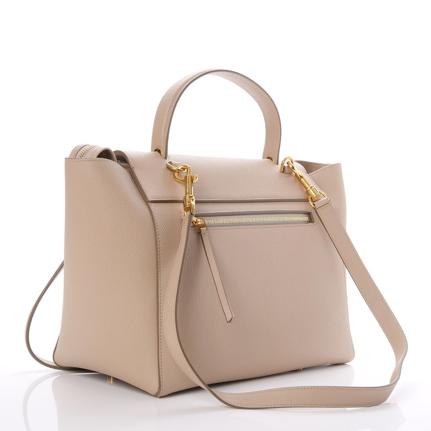 Grained Calfskin Mini Belt Bag Light Taupe