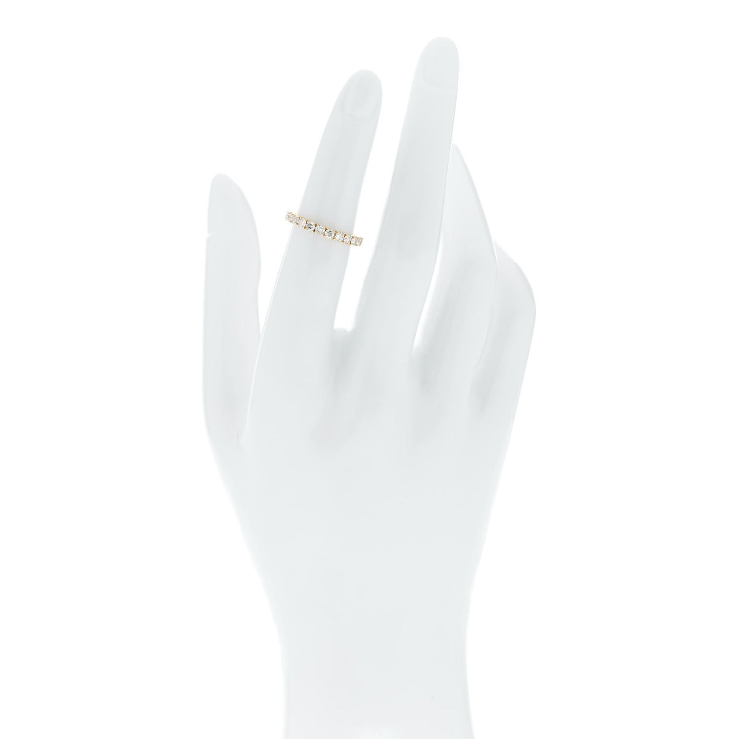 18K Yellow Gold Diamond 1.13ct Full Eternity Band Ring 49 5