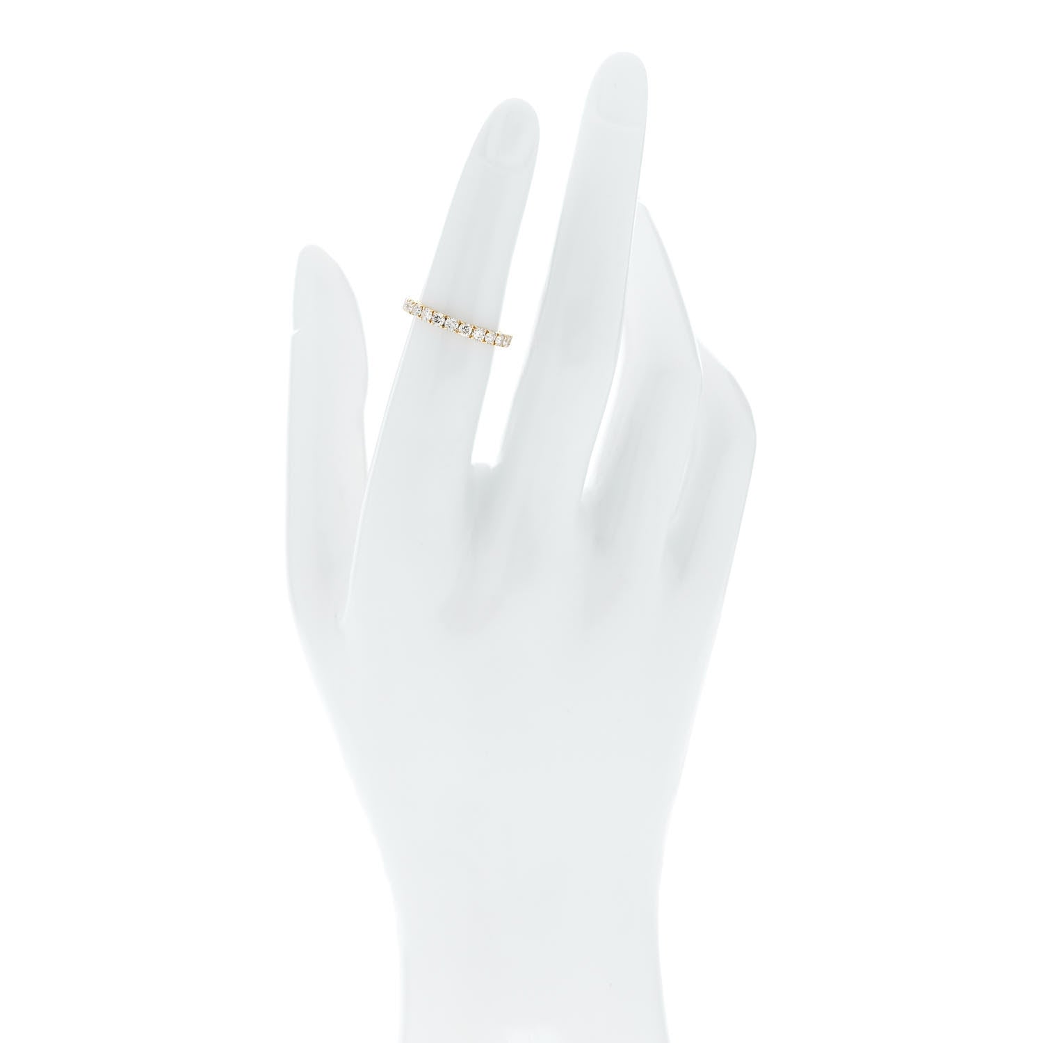 Parker & West by FASHIONPHILE 18K Yellow Gold Diamond 1.13ct Full Eternity Band Ring 49 5 2 of 8