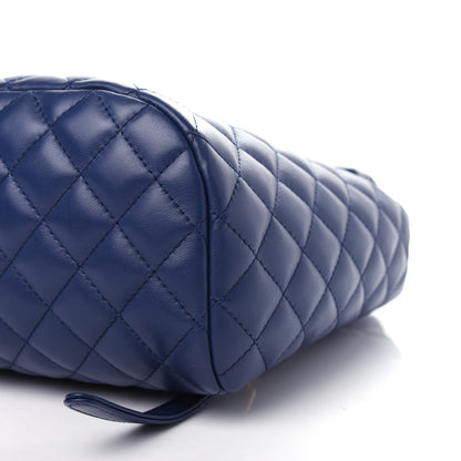 Chanel Calfskin Quilted Small Urban Spirit Backpack Navy 8 of 9