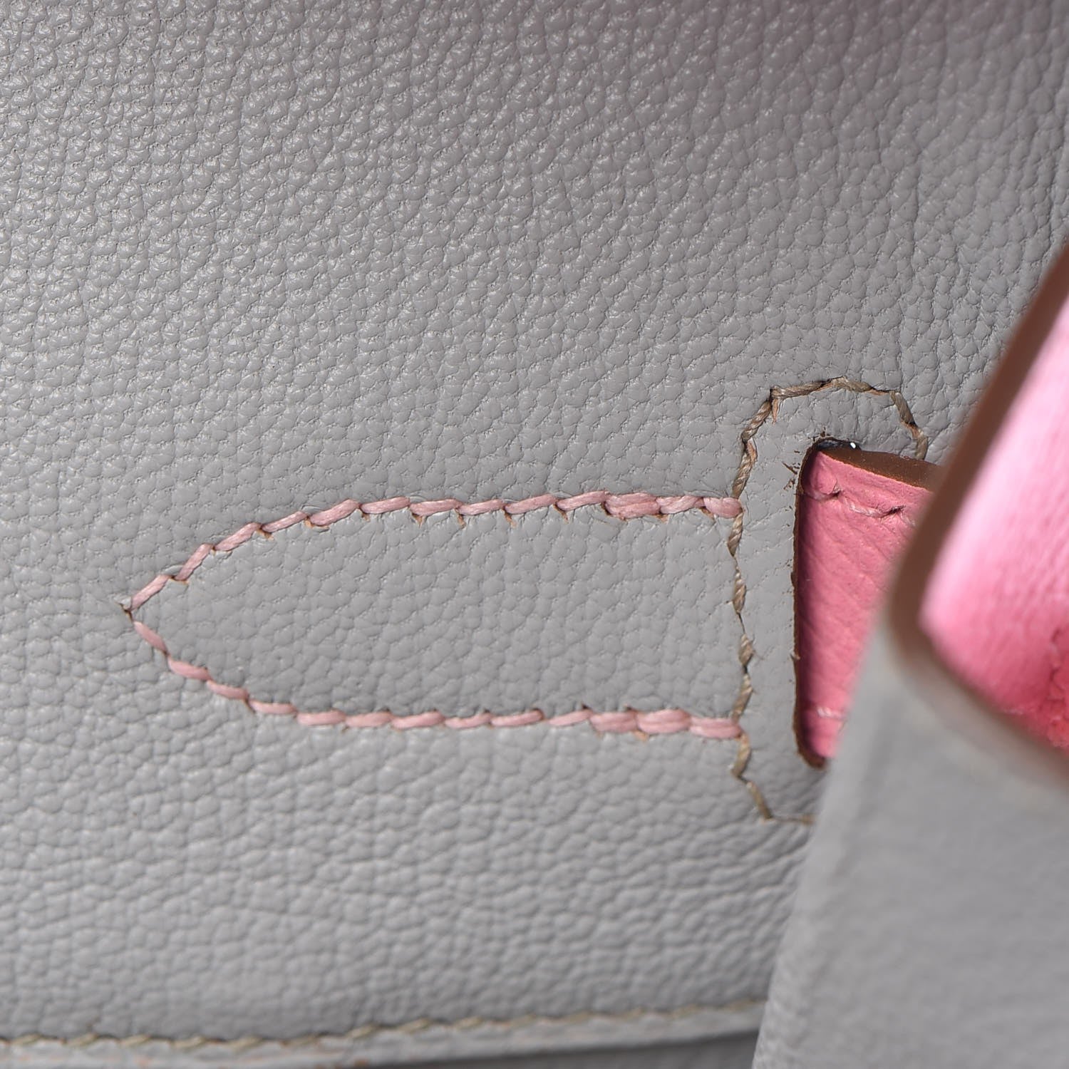 Hermes Epsom Horseshoe Birkin 35 Rose Confetti Gris Perle 31 of 34