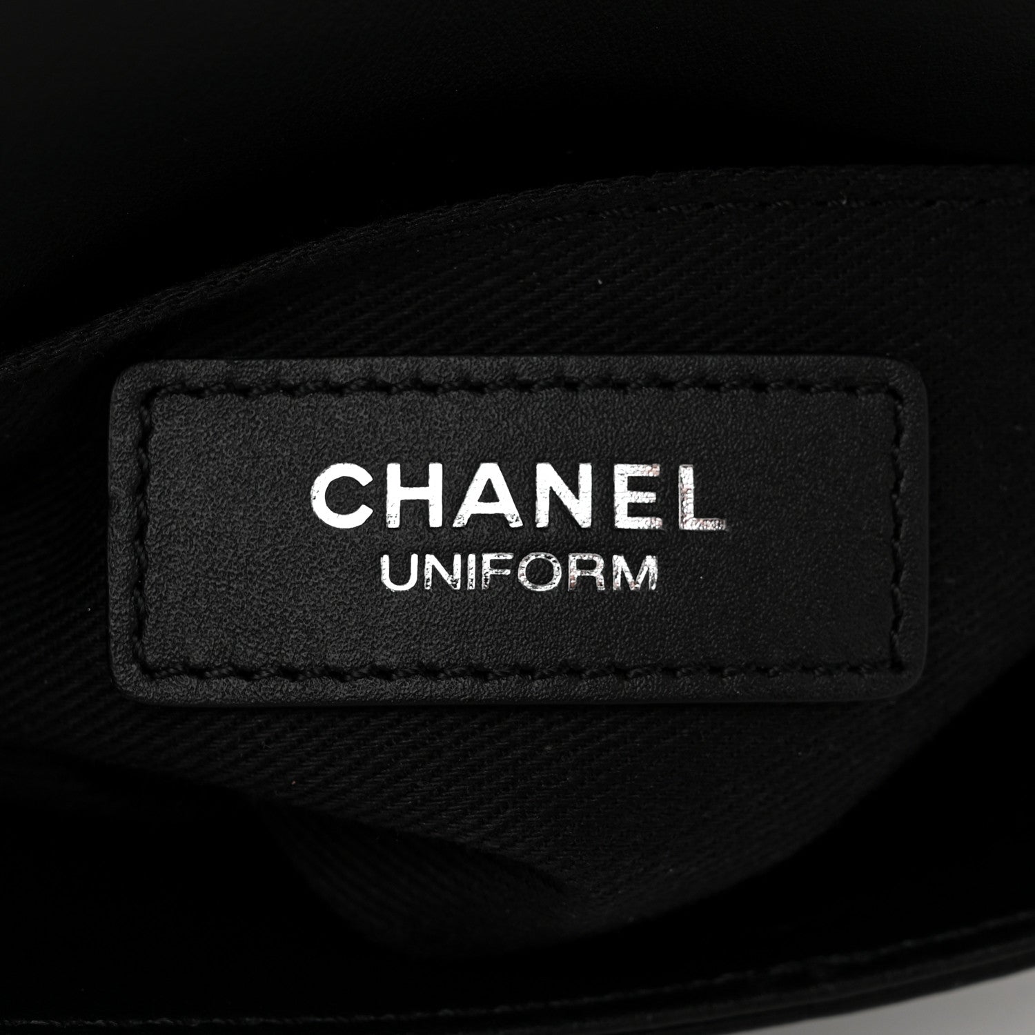 Chanel Calfskin Quilted CC Uniform Flap Belt Bag Black 6 of 11
