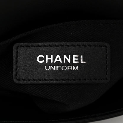 Chanel Calfskin Quilted CC Uniform Flap Belt Bag Black 6 of 11