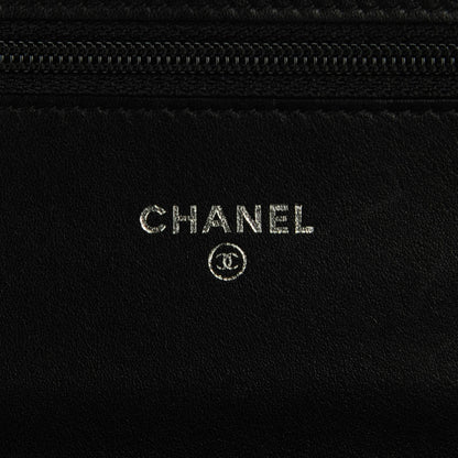 Chanel Patent Quilted Brilliant Wallet On Chain WOC Black 6 of 8