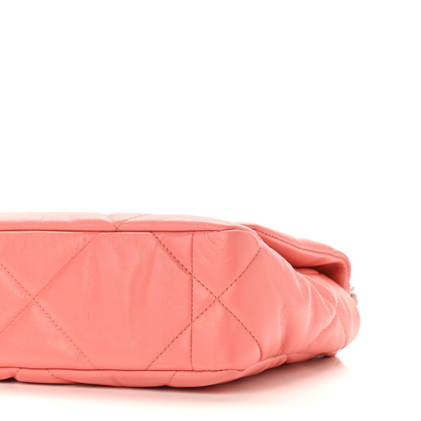 Goatskin Quilted Medium Chanel 19 Flap Pink