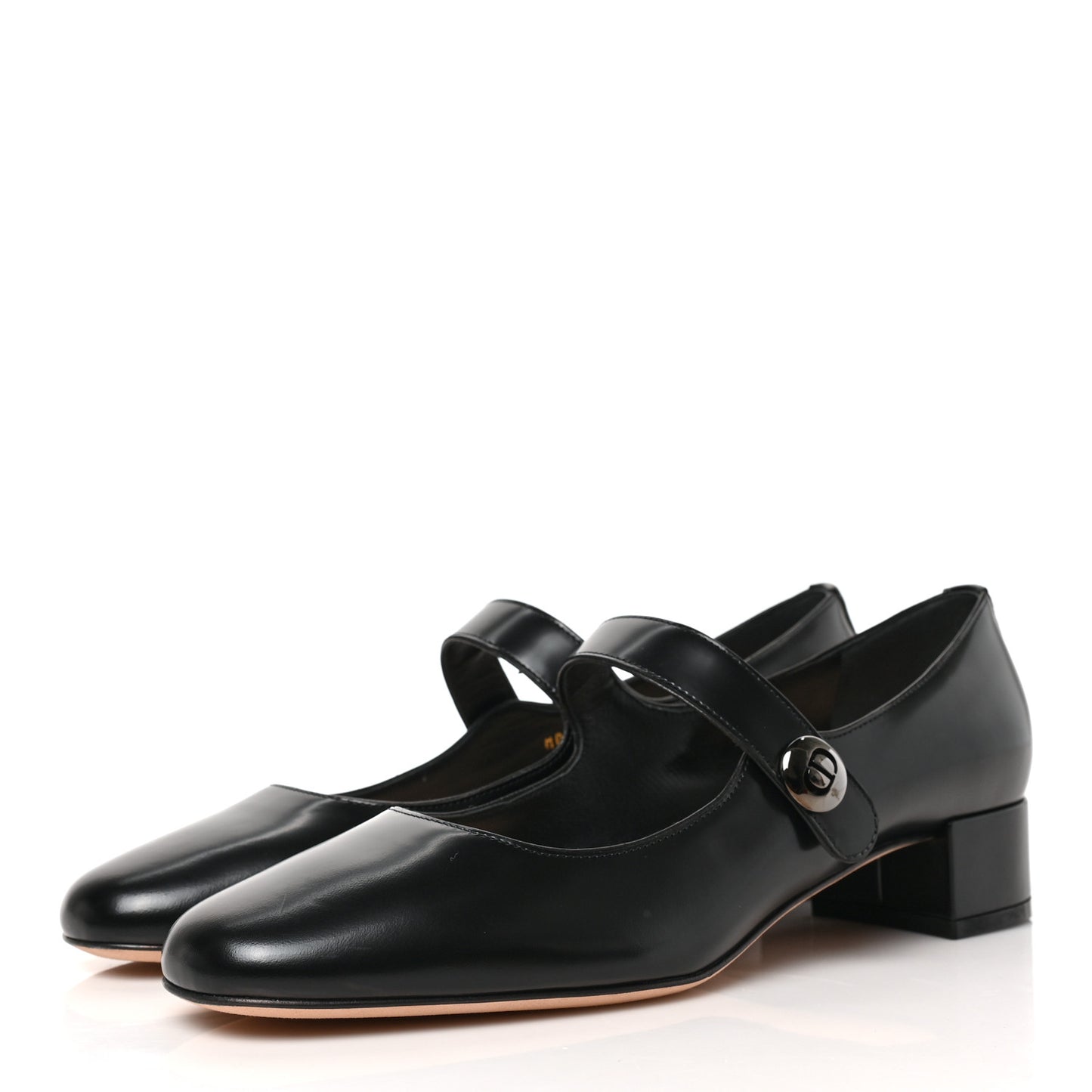 Brushed Calfskin Uniform 30mm Pumps 38.5 Black