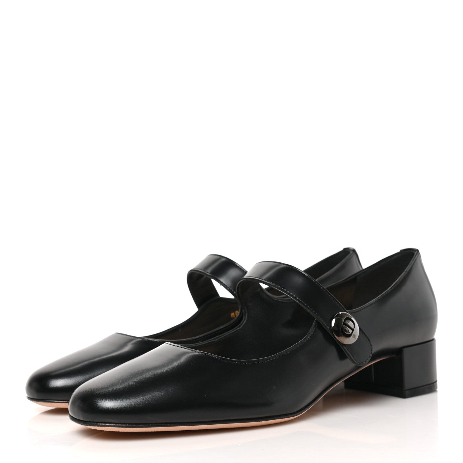 Christian Dior Brushed Calfskin Uniform 30mm Pumps 38.5 Black 3 of 8