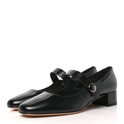 Christian Dior Brushed Calfskin Uniform 30mm Pumps 38.5 Black 3 of 8