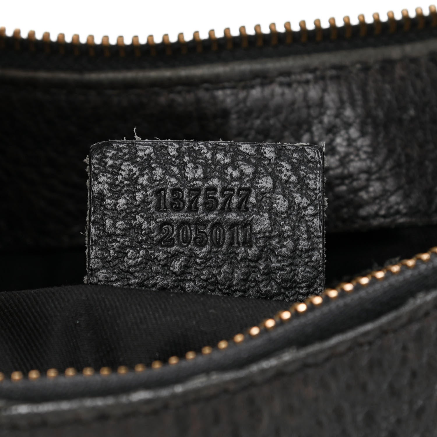 Gucci Pebbled Calfskin Web Bamboo Ring Hobo Black 7 of 13