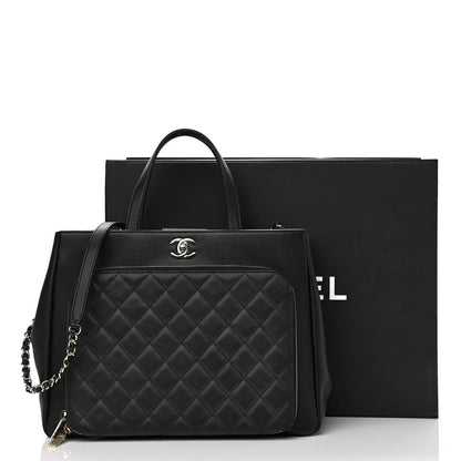 Chanel Caviar Quilted Large Business Affinity Shopping Bag Black 13 of 13