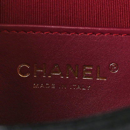 Chanel Shiny Calfskin Quilted Suede Goatskin Mini Messenger Black 6 of 9