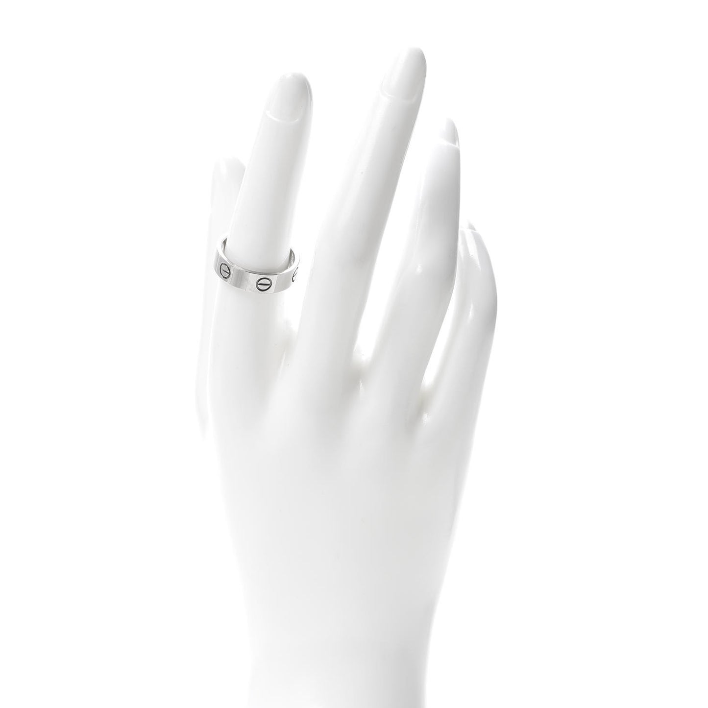 18K White Gold 5.5mm LOVE Ring 56 7.5