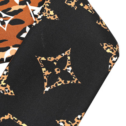 Louis Vuitton Silk Monogram Giant Jungle Bandeau Black 3 of 4