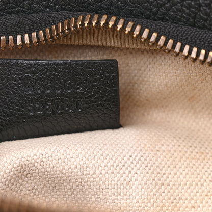 Gucci Grained Calfskin Coco Capitan Logo Belt Bag Black 7 of 15