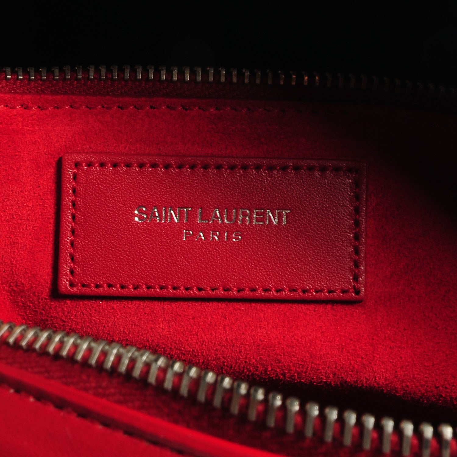 Saint Laurent Leather Studded Classic Duffle 6 Red 7 of 8