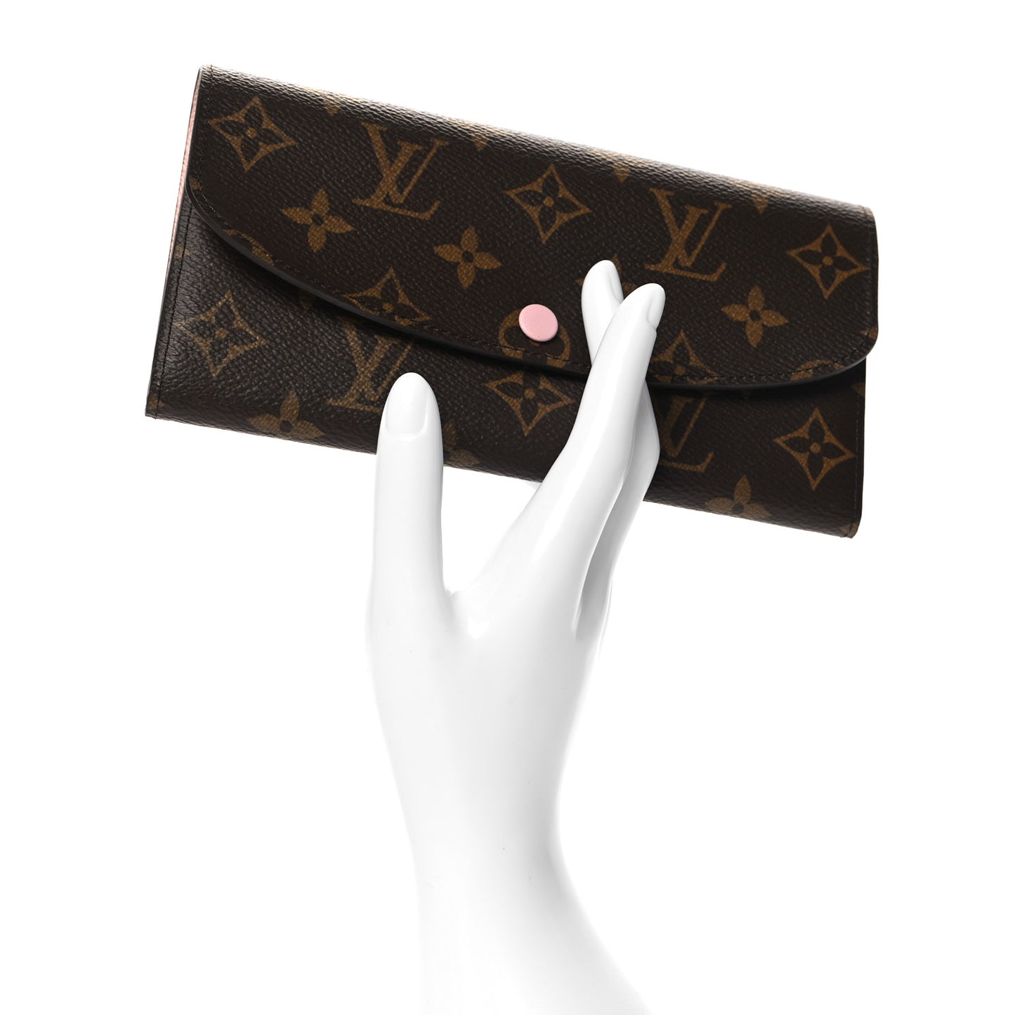 Monogram Emilie Wallet Rose Ballerine