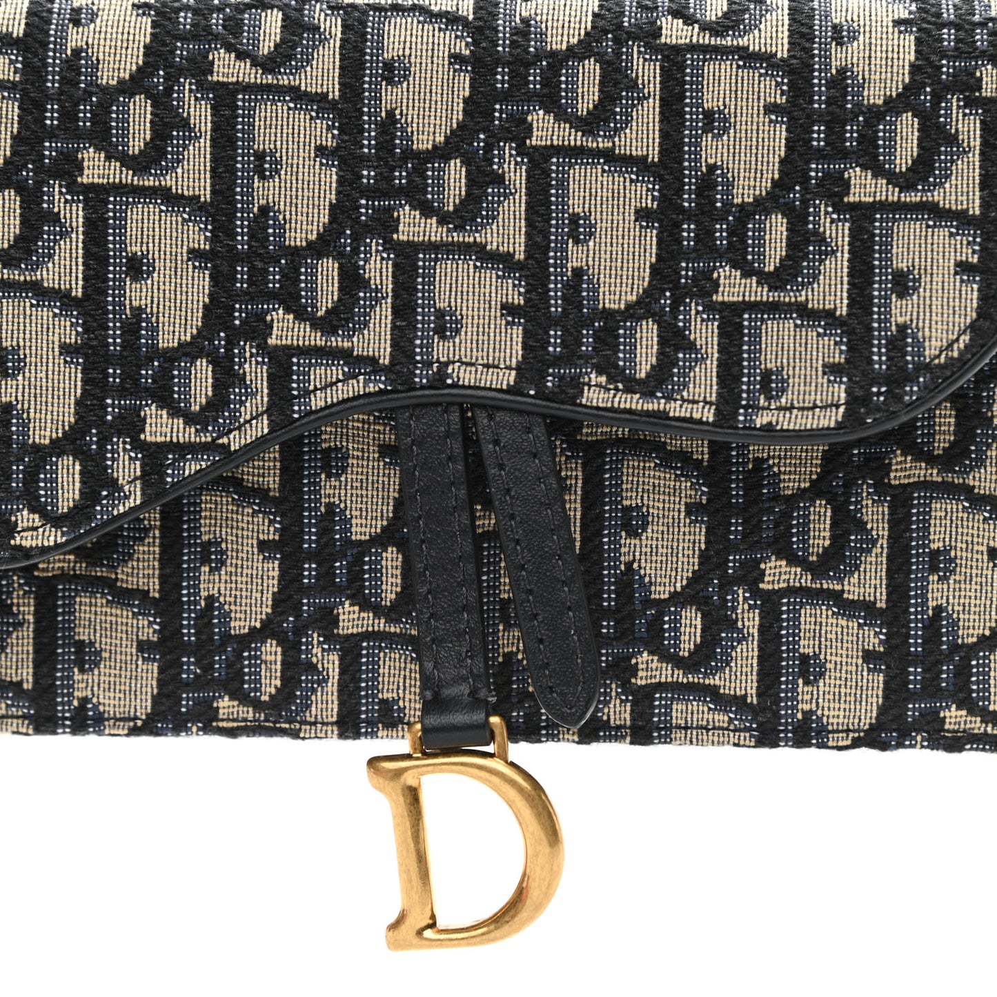 Oblique Saddle Belt Bag Blue