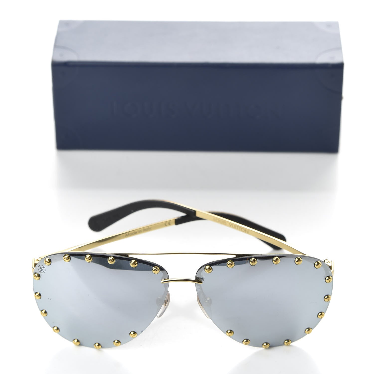 Louis Vuitton The Party Aviator Sunglasses Z0911U Blue 17 of 19