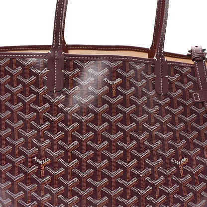 Goyard Goyardine Chien Gris Bag Burgundy 7 of 9