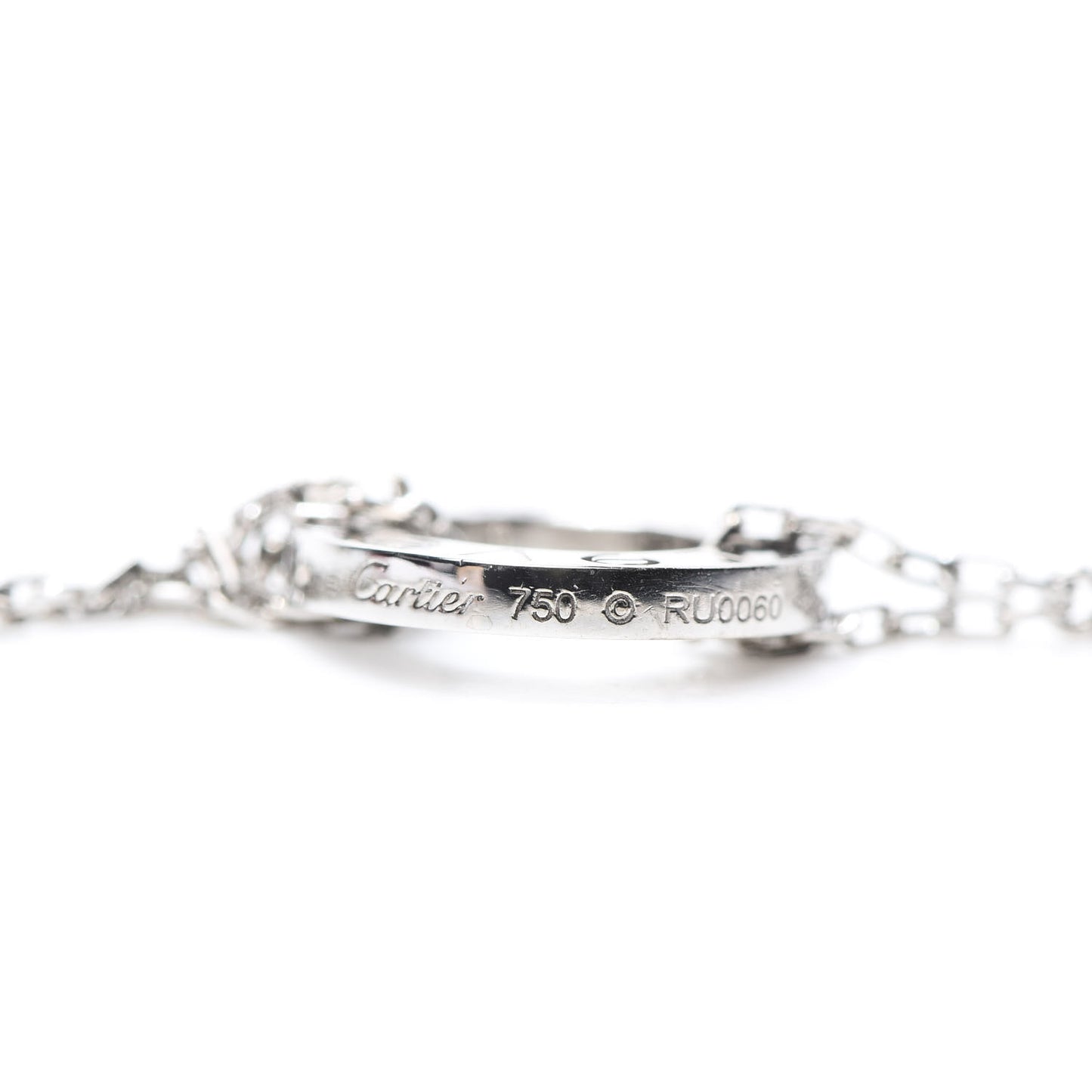 18K White Gold Diamond LOVE Bracelet