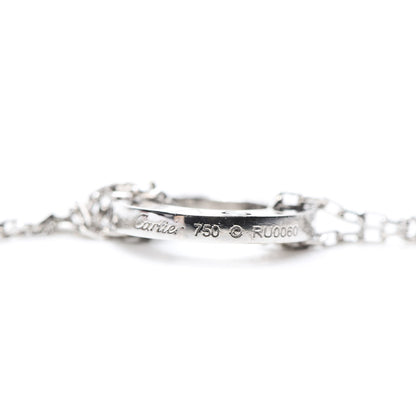 Cartier 18K White Gold Diamond LOVE Bracelet 4 of 6
