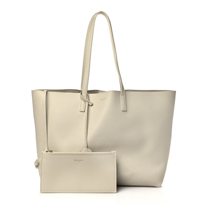 Saint Laurent Calfskin Large Shopping Tote Porcellana 1 of 9