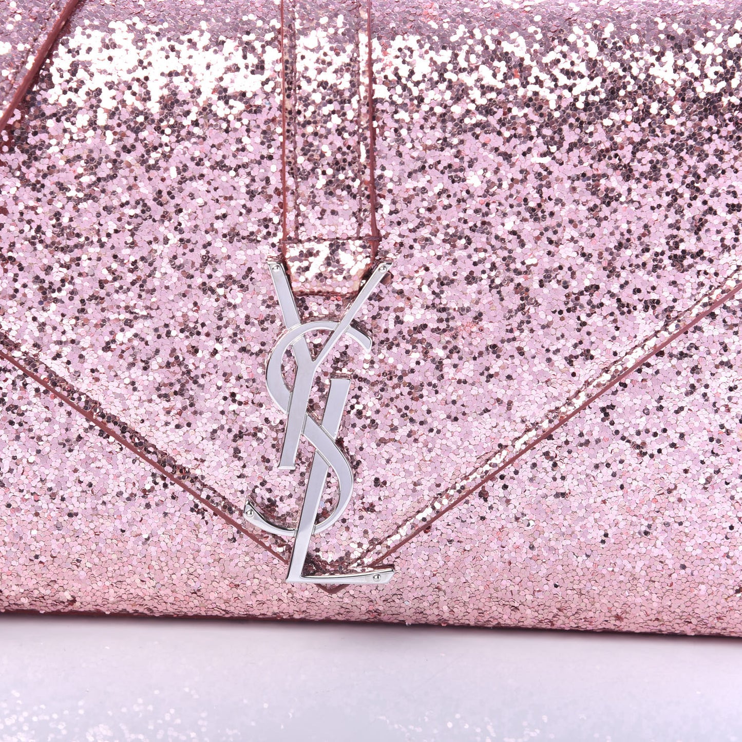 Glitter Monogram Galactica Satchel Pink