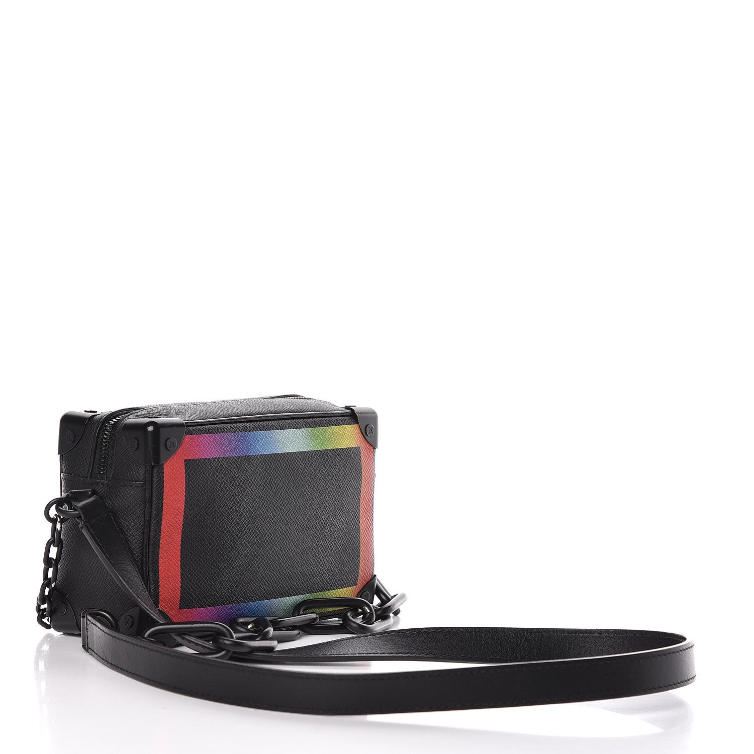 Louis Vuitton Taiga Rainbow Mini Soft Trunk Black 3 of 13