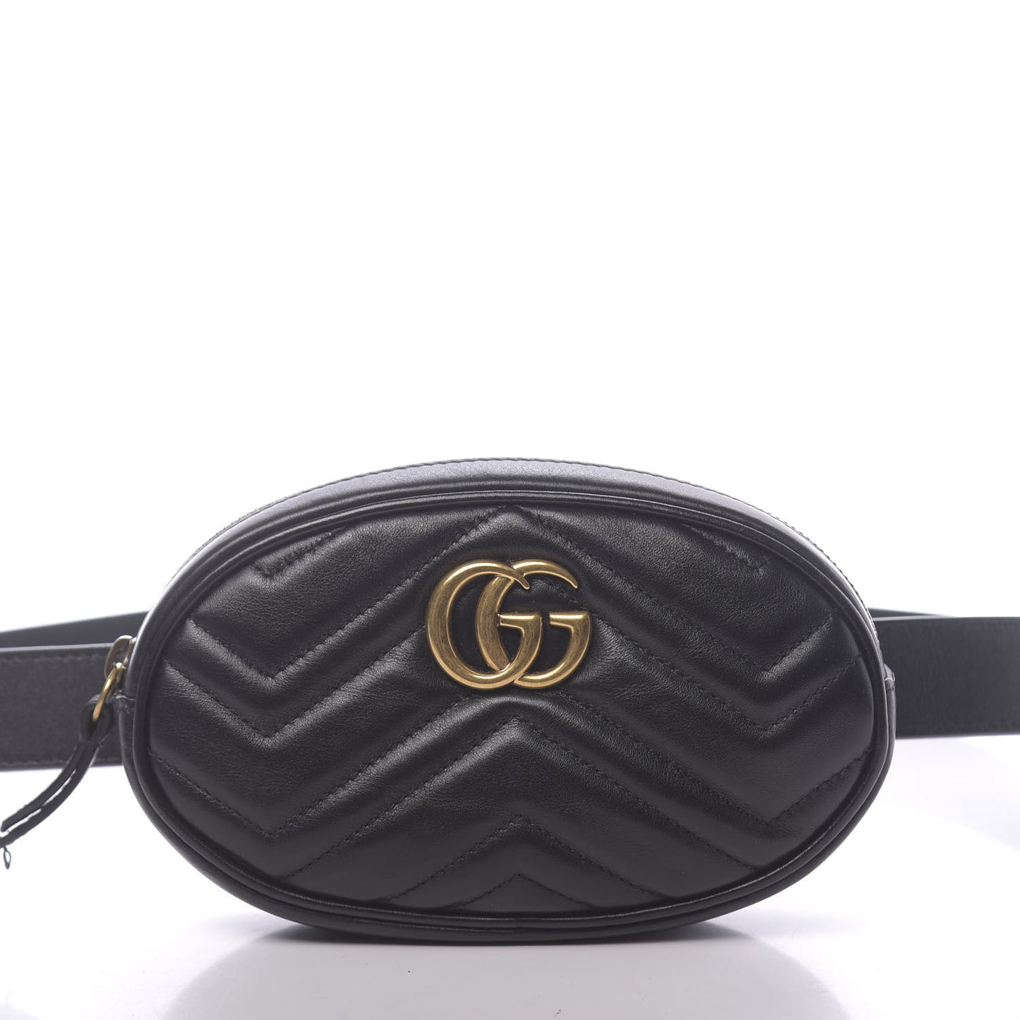 Calfskin Matelasse GG Marmont Belt Bag 95 38 Black