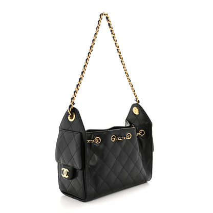 Chanel Caviar Quilted Mini Chanel 25 Handbag Black 3 of 11