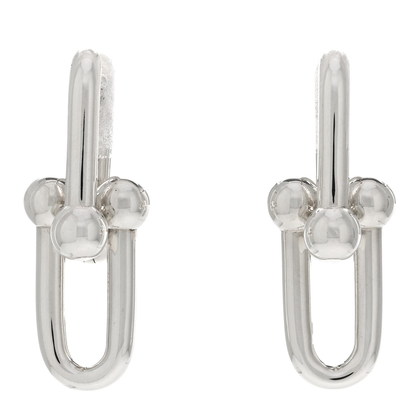 Sterling Silver Large HardWear Link Earrings
