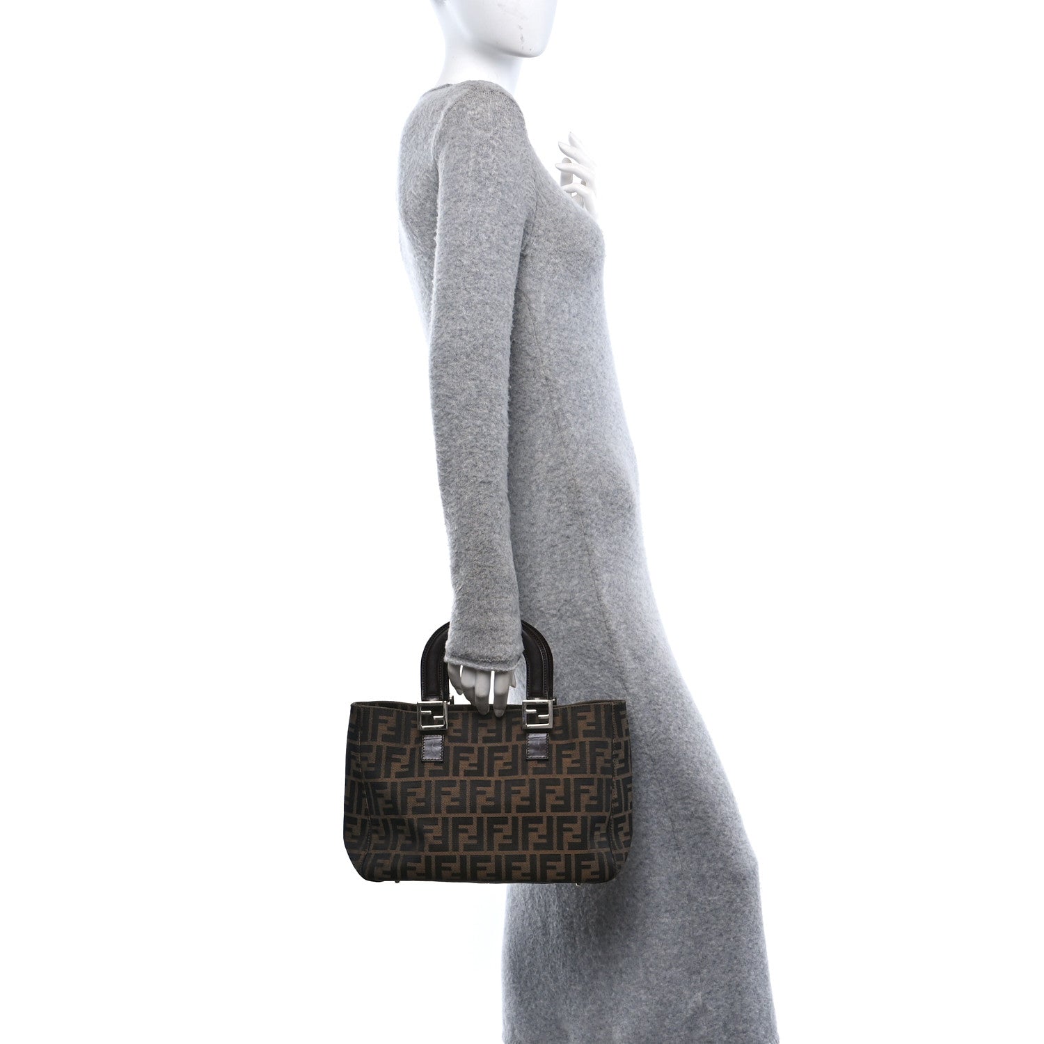 Fendi Zucca Small Holdall Tote Tobacco 2 of 12