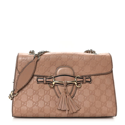 Gucci Guccissima Medium Emily Chain Shoulder Bag Camelia 1 of 10