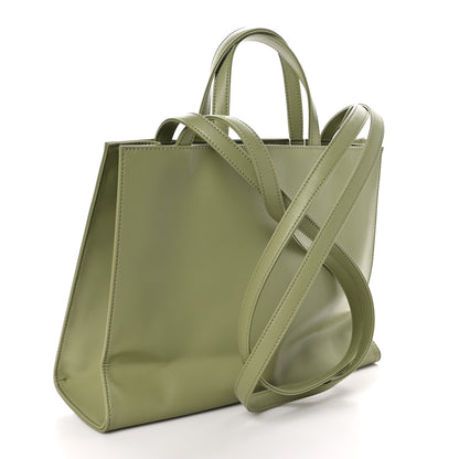 Telfar Vegan Leather Medium Shopping Bag Drab 3 of 8