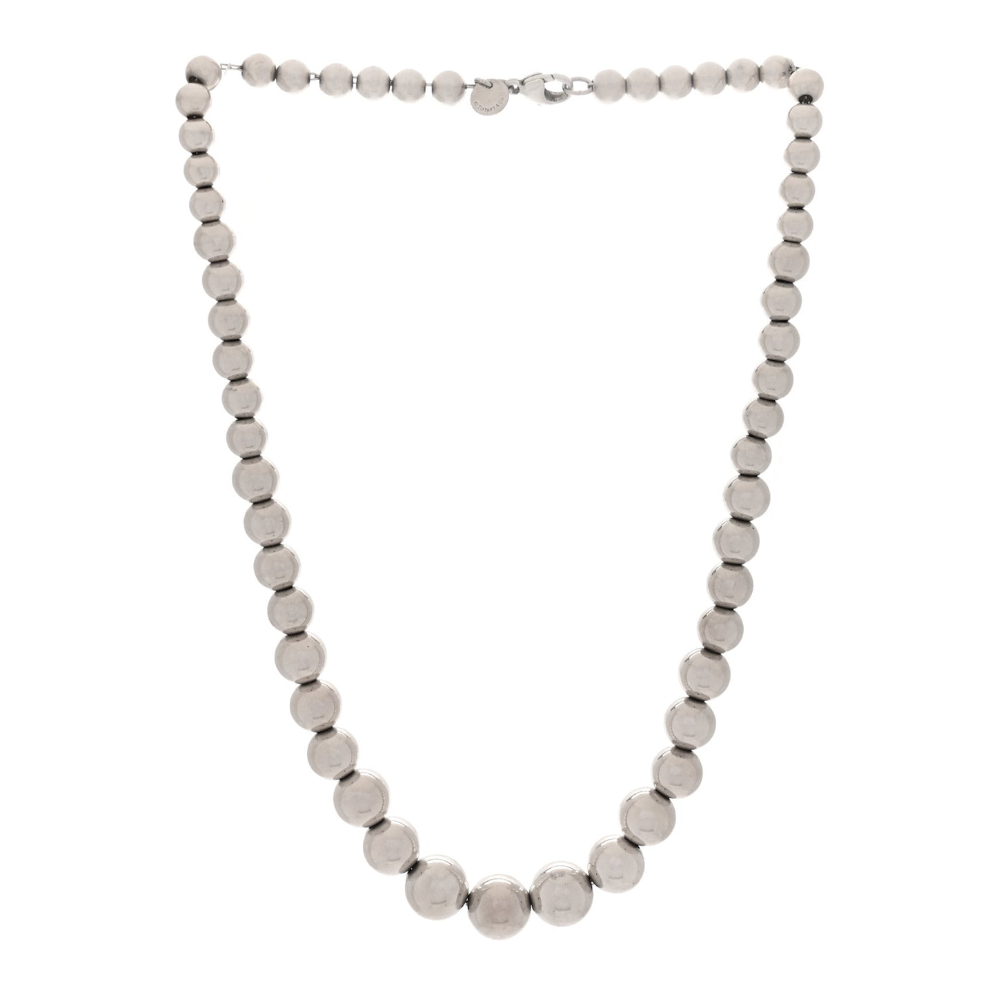 Sterling Silver Hardwear Graduated Ball Necklace