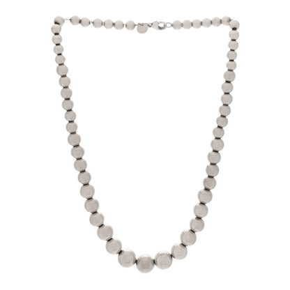 Tiffany Sterling Silver Hardwear Graduated Ball Necklace 3 of 5