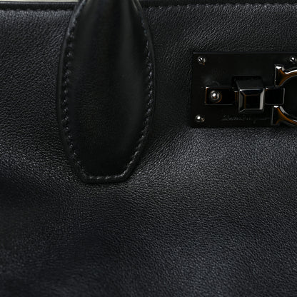 Salvatore Ferragamo Soft Calfskin Studio Tote Black 10 of 10