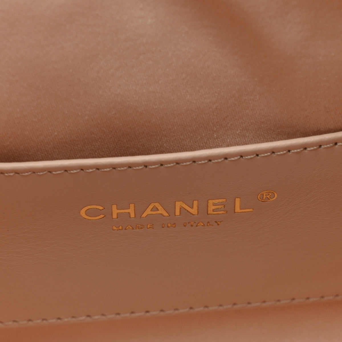 Metallic Caviar Quilted Mini Chanel 25 Handbag Copper