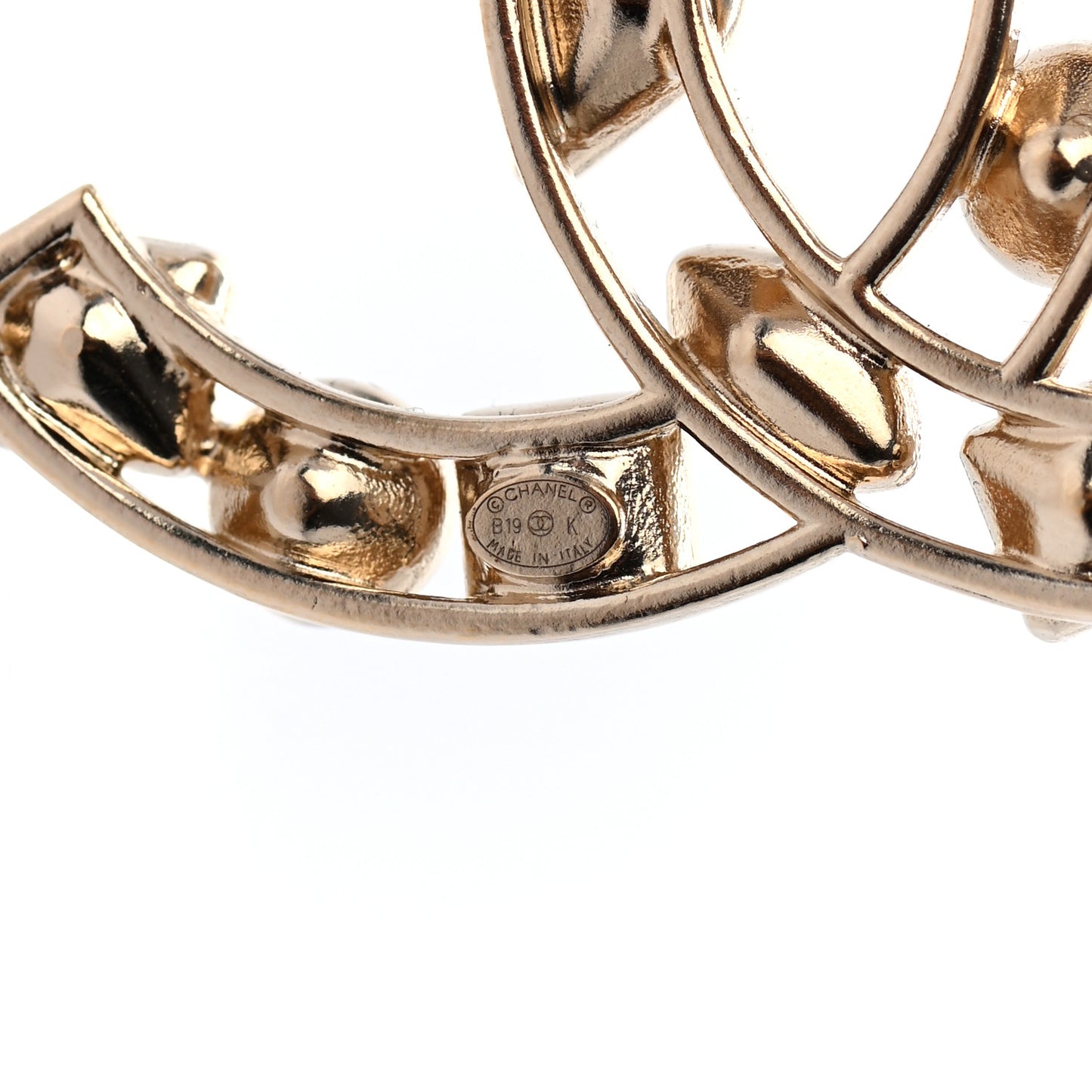 Metal Glass Pearl CC Crystal Snowfall Brooch Gold