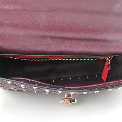 Valentino Garavani Nappa Medium Rockstud Spike Shoulder Bag Rubin 7 of 8