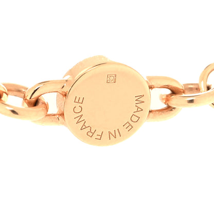 Hermes Swift Rose Gold Charniere Pendant Necklace Mauve Pale 5 of 8