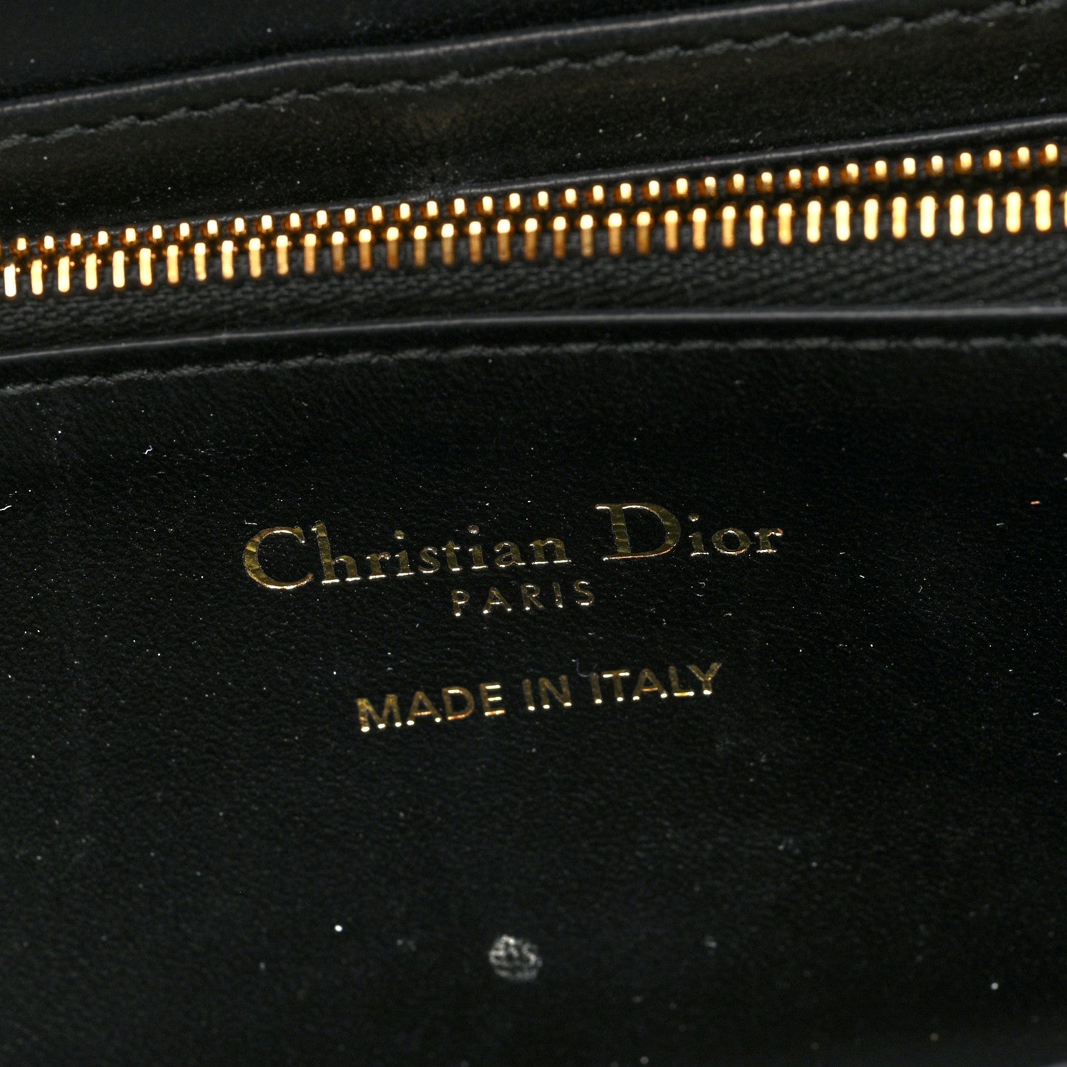 Christian Dior Lambskin Macrocannage Miss Caro Voyageur Slim Wallet Black 6 of 7