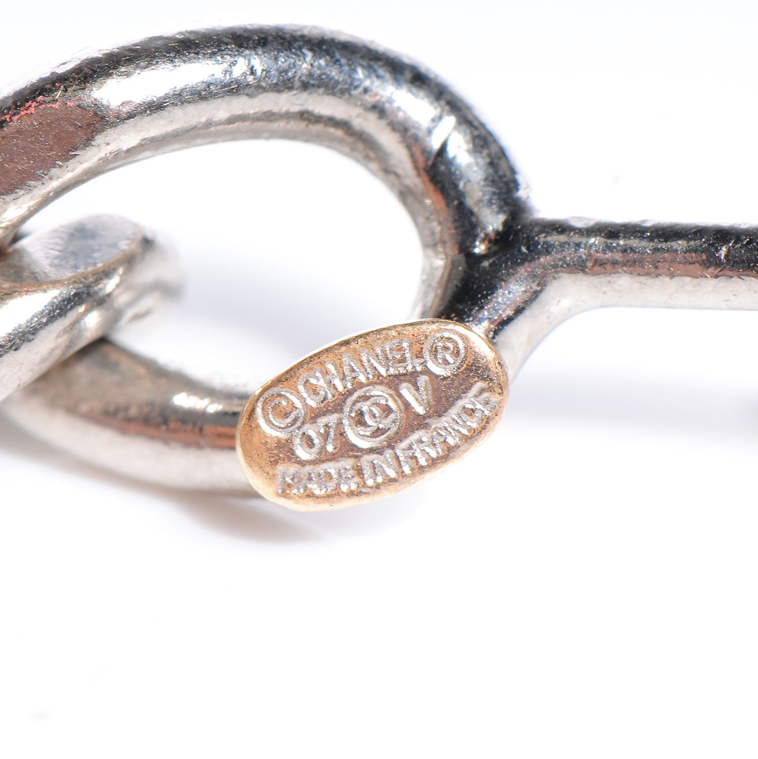 Chanel CC Chain Logo Belt Silver 6 of 6