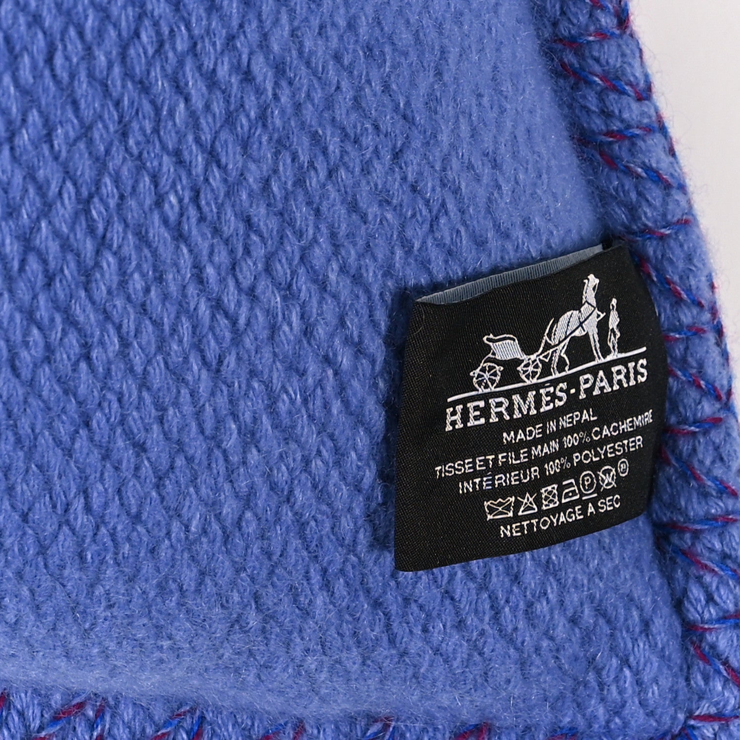 Hermes Cashmere Avalon Tangram Pillow Pourpre Outremer 3 of 4