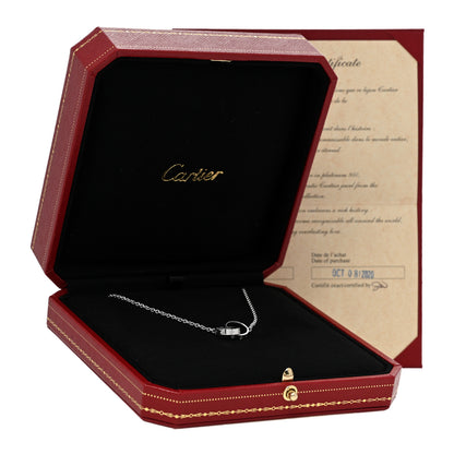 Cartier 18K White Gold Interlocking LOVE Necklace 5 of 5