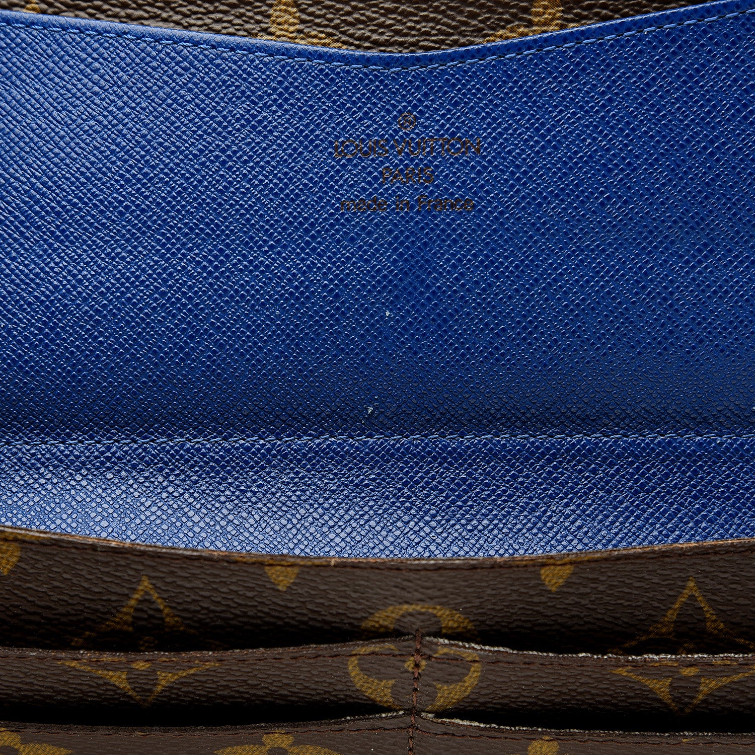 Louis Vuitton Monogram Josephine Wallet Blue 6 of 11