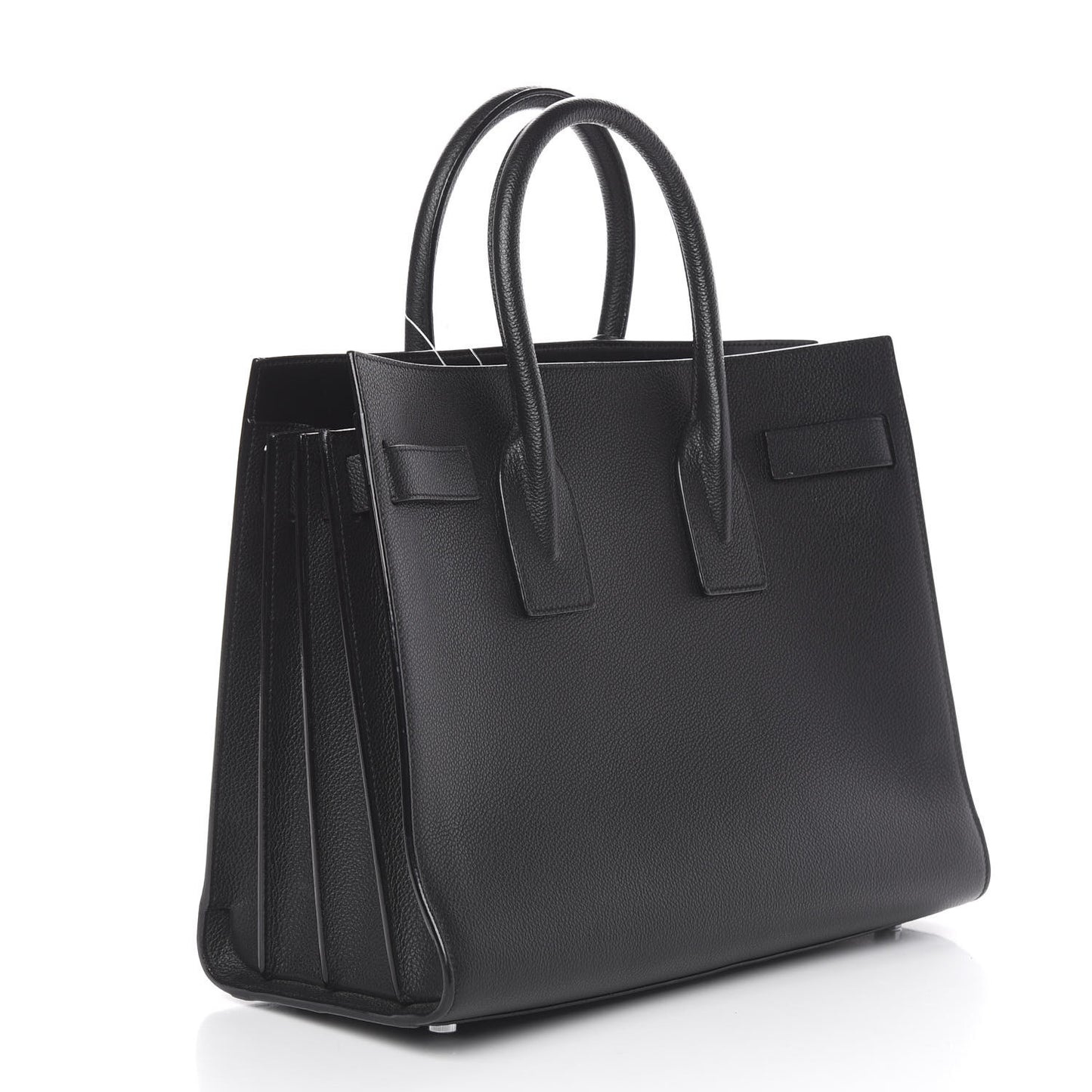 Grained Calfskin Small Sac De Jour Black