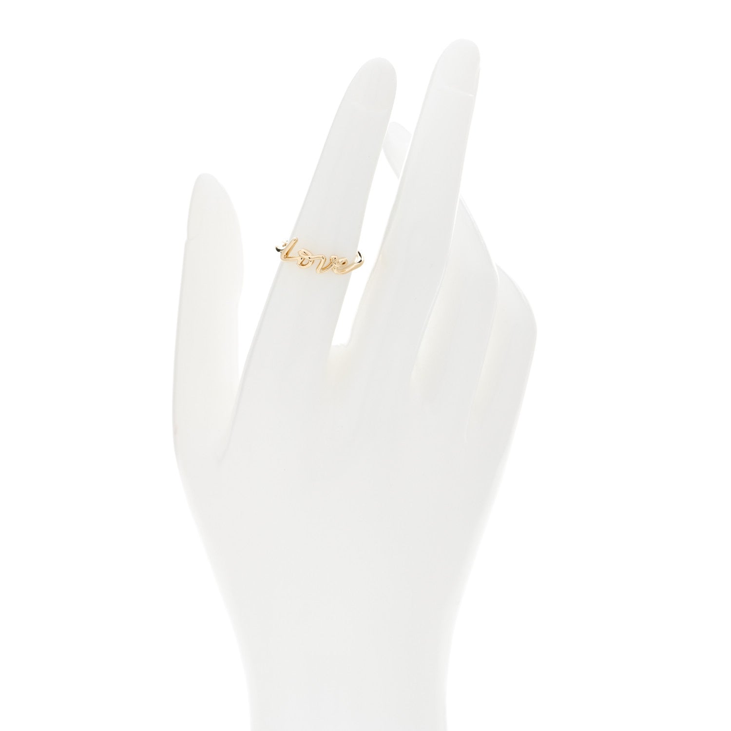 Tiffany 18K Yellow Gold Mini Paloma's Graffiti Love Ring 52 6 2 of 6