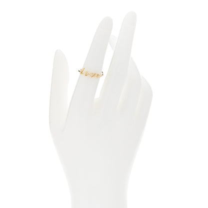 Tiffany 18K Yellow Gold Mini Paloma's Graffiti Love Ring 52 6 2 of 6