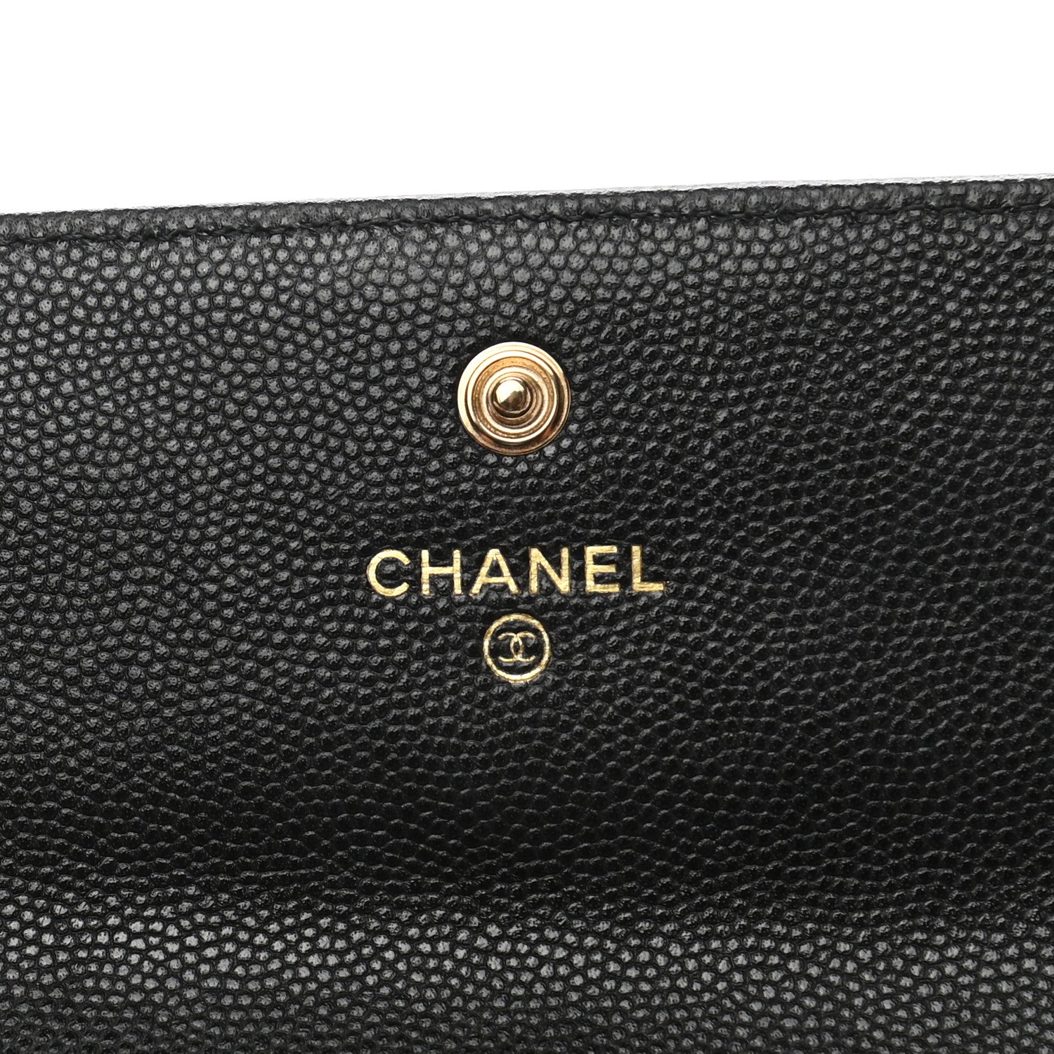 Chanel Caviar Quilted Large Boy Gusset Flap Wallet Black 5 of 9
